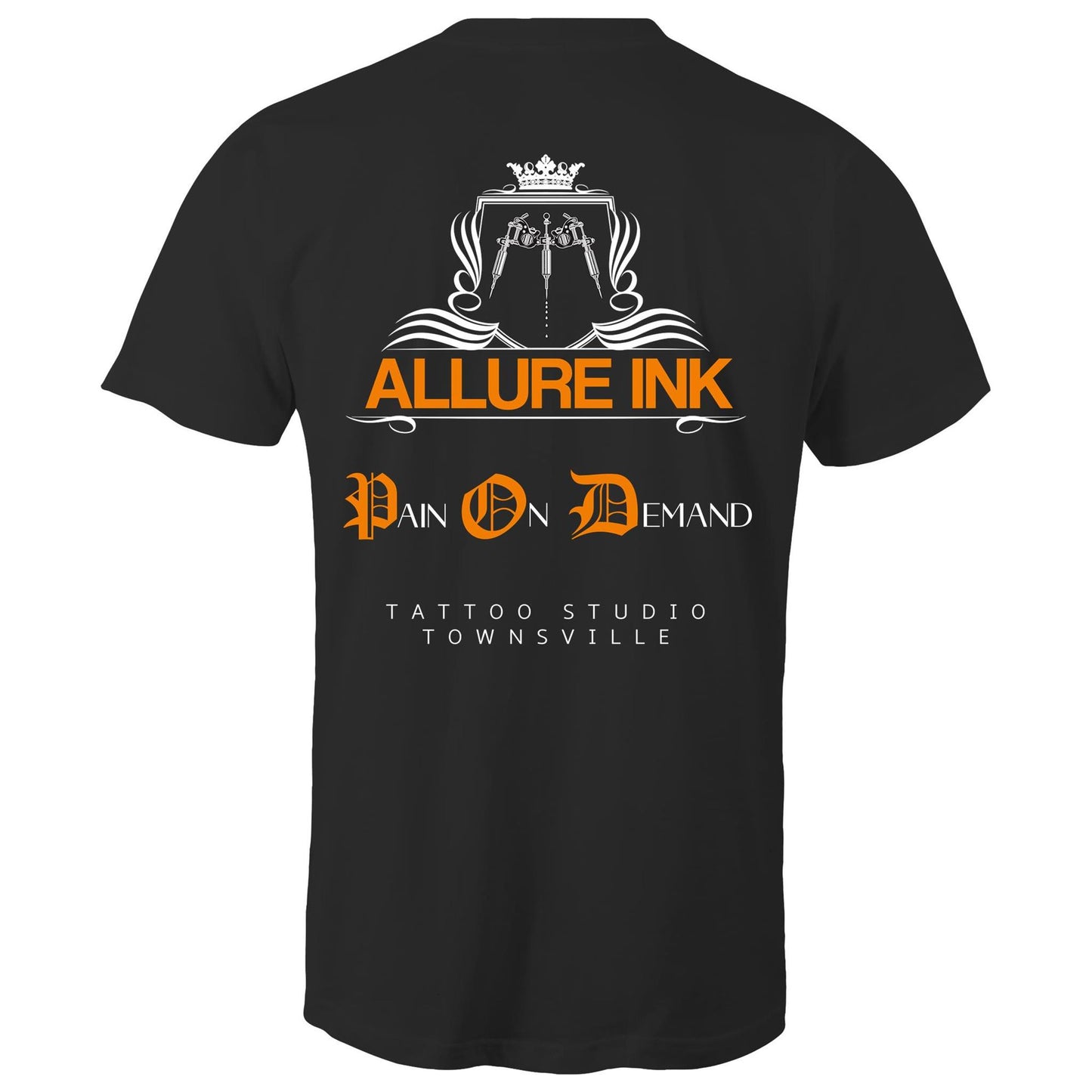 Allure Ink with logo left pocket with orange Pain On Demand